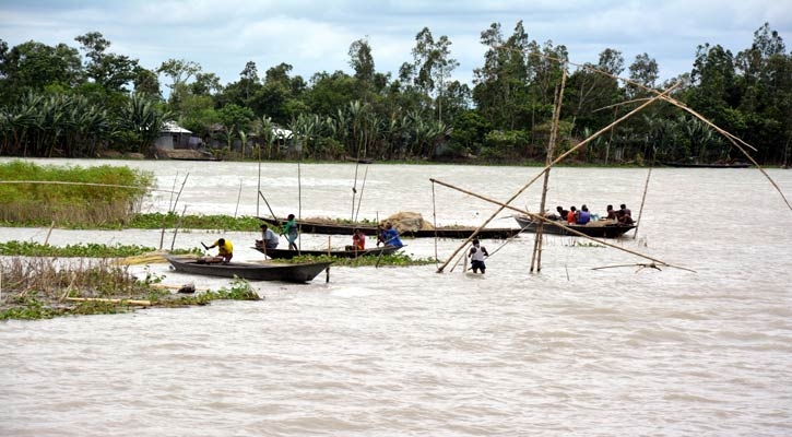 বগুড়ায় যমুনার পানি বিপৎসীমার ওপরে